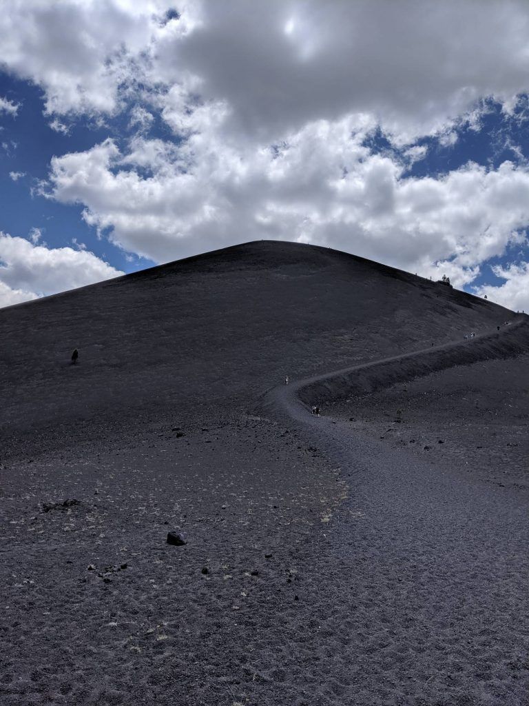 Cinder Cone seen from the bottom
